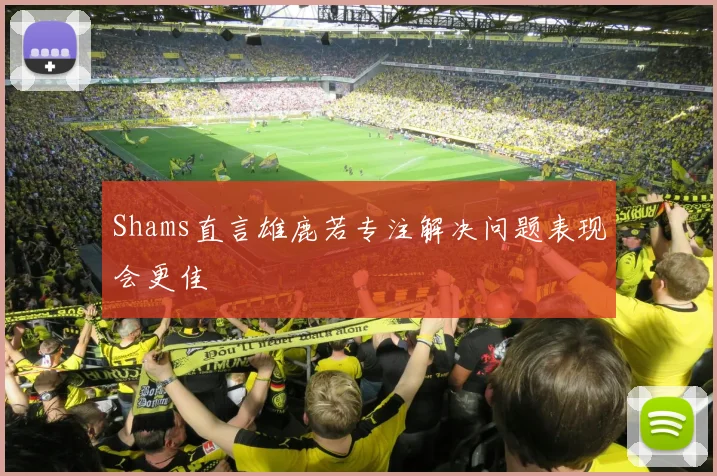 Shams直言雄鹿若专注解决问题表现会更佳